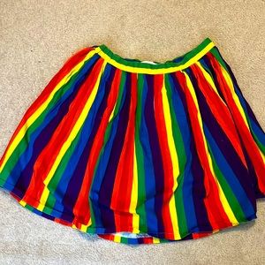 Bright colorful rainbow ModCloth Plus Size 2X skirt!
